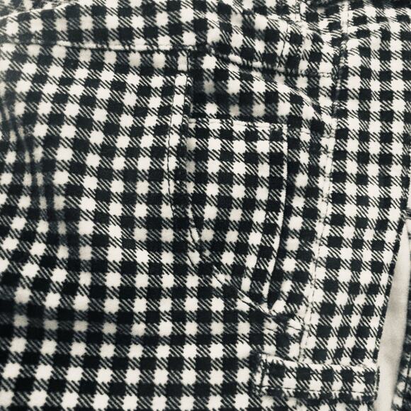 Talbots Velveteen Straight Leg Pants High Waist Gingham Size 16p Preppy - Picture 4 of 11